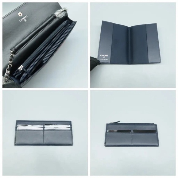 Auth Airplane Airline CHANEL Wallet On Chain WOC *Rare* - Picture 7 of 9